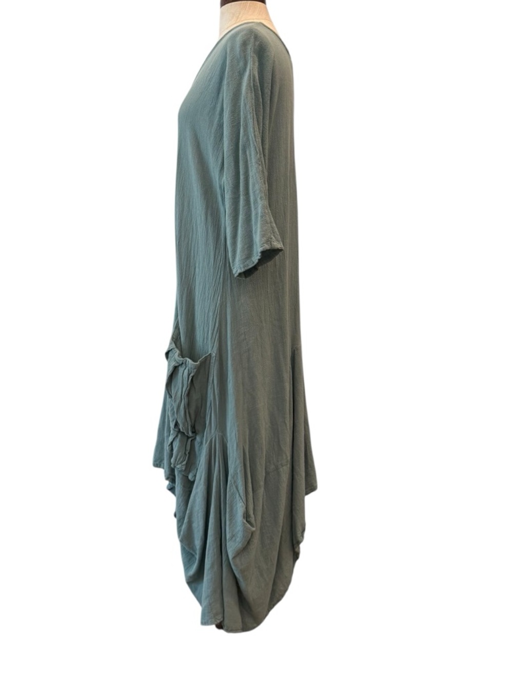 Oh my Gauze Shepard cotton gauze Lagenlook midi dress - Picture 5 of 14
